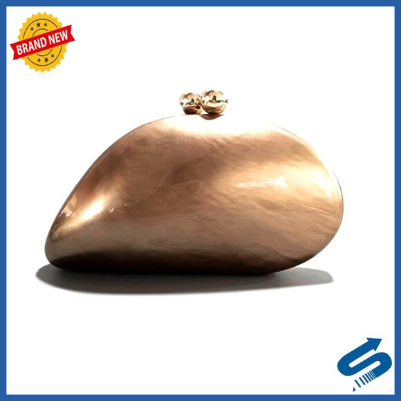 Acrylic Shell Clutch with Chain, Evening Bag for Wedding Party Prom